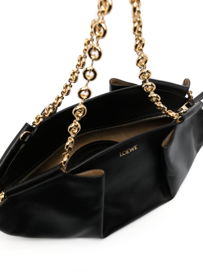 Black Small Paseo Leather Shoulder Bag