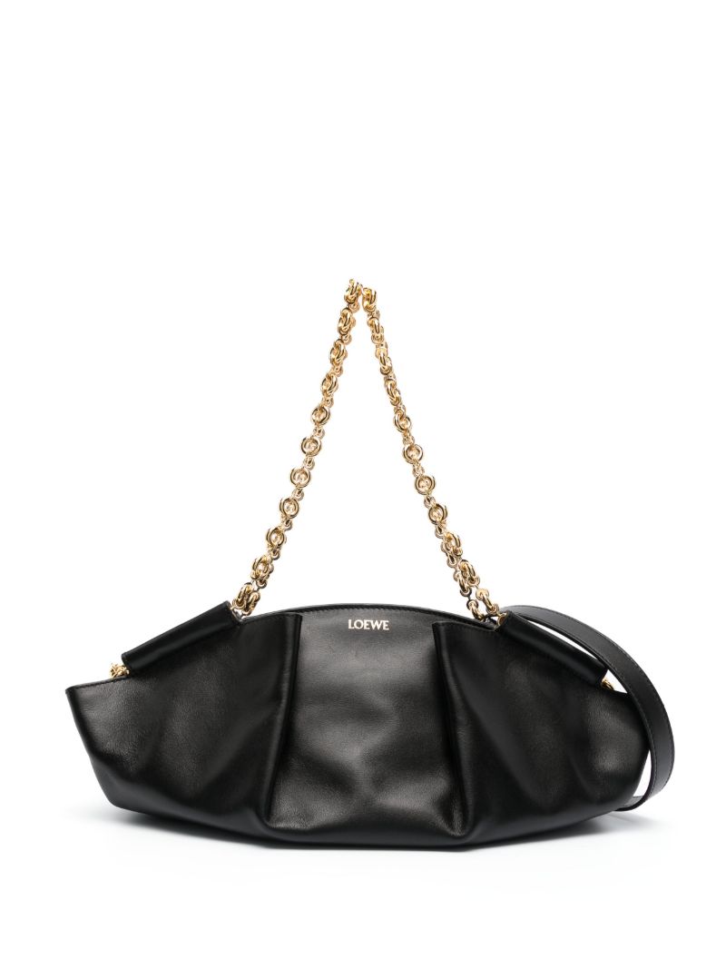 Black Small Paseo Leather Shoulder Bag