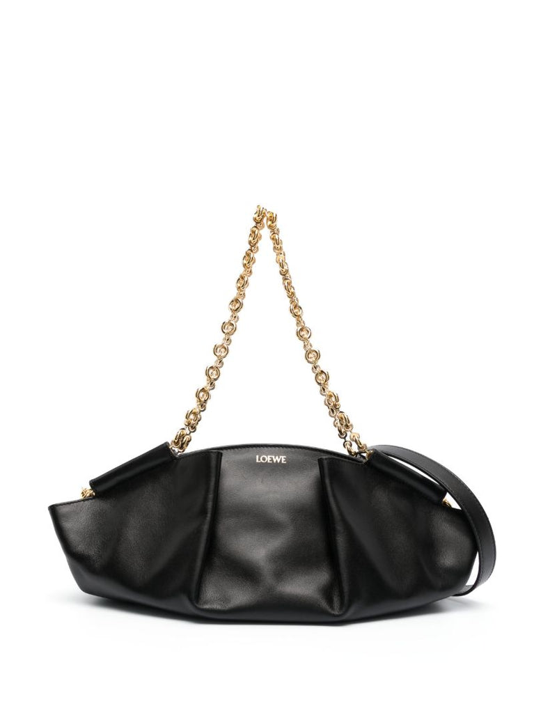 Black Small Paseo Leather Shoulder Bag