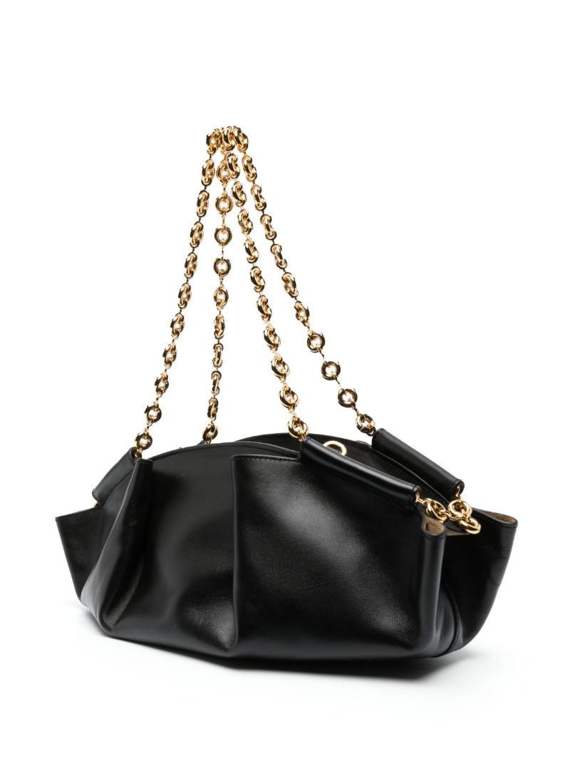 Black Small Paseo Leather Shoulder Bag