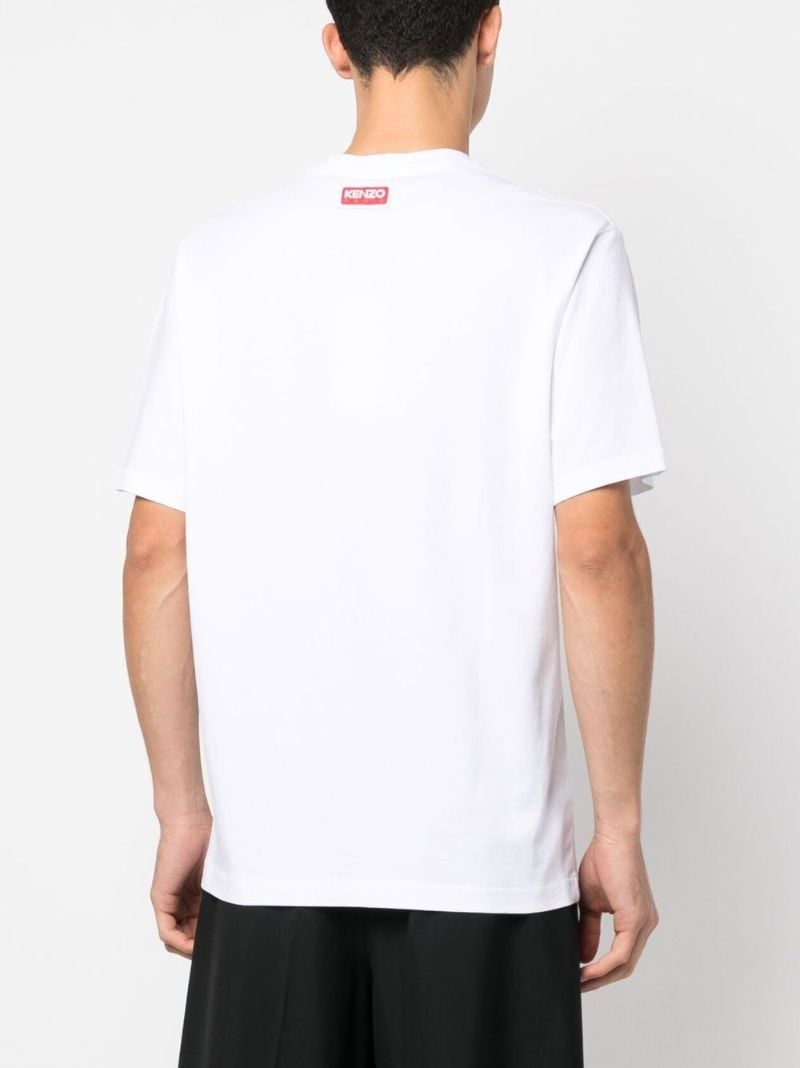White Boke Flower Cotton T-shirt