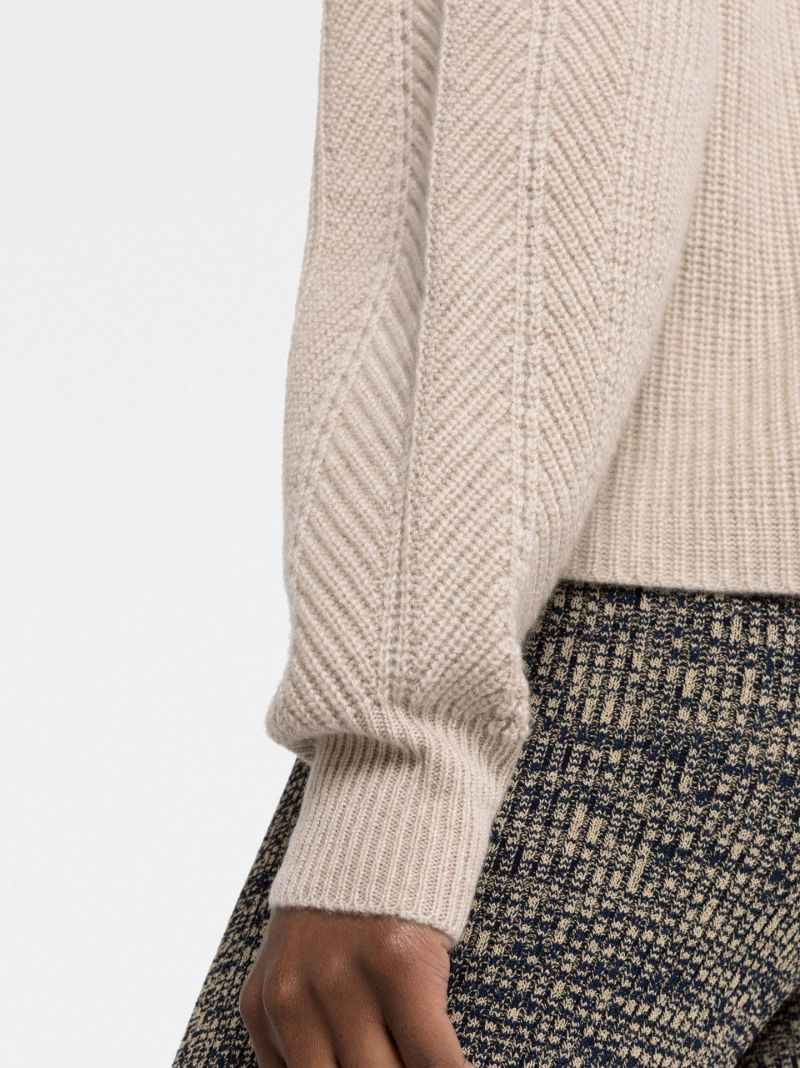 Neutral Maya Cashmere Sweater