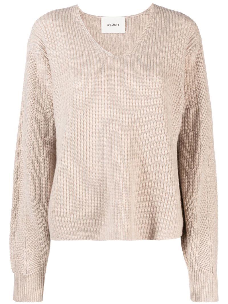Neutral Maya Cashmere Sweater