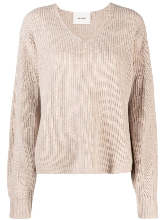 Neutral Maya Cashmere Sweater