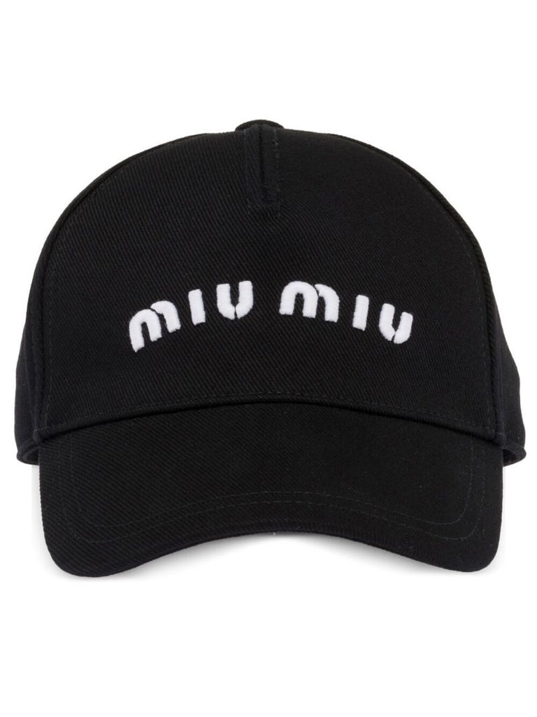 Black Drill Logo Embroidery Cap