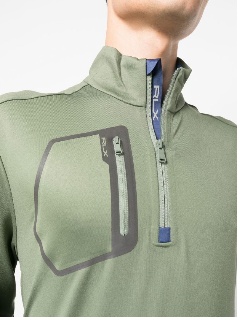 Green Half-zip Pullover