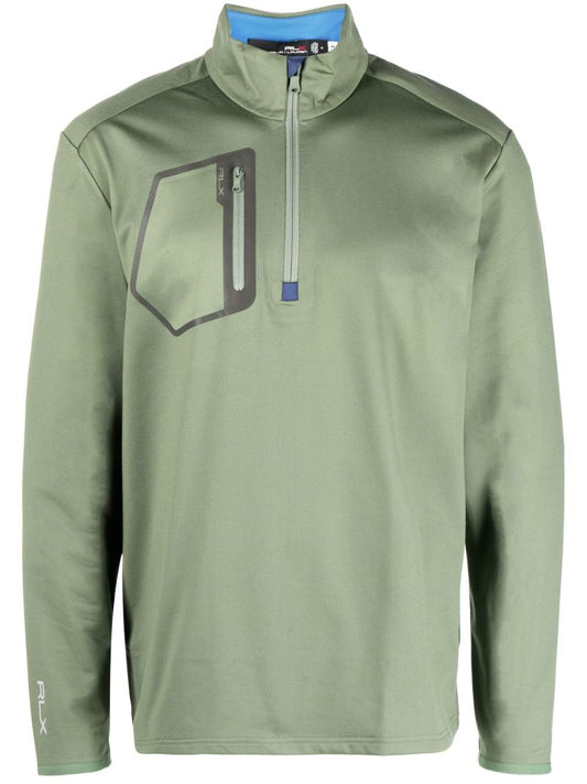 Green Half-zip Pullover
