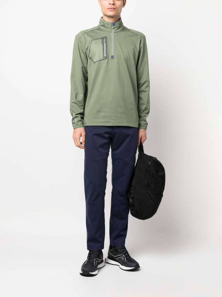 Green Half-zip Pullover