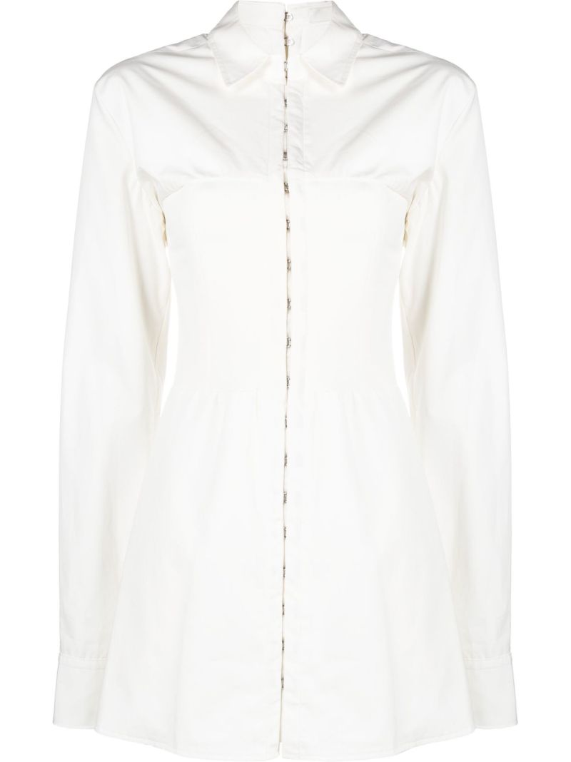 White Hook Mini Dress