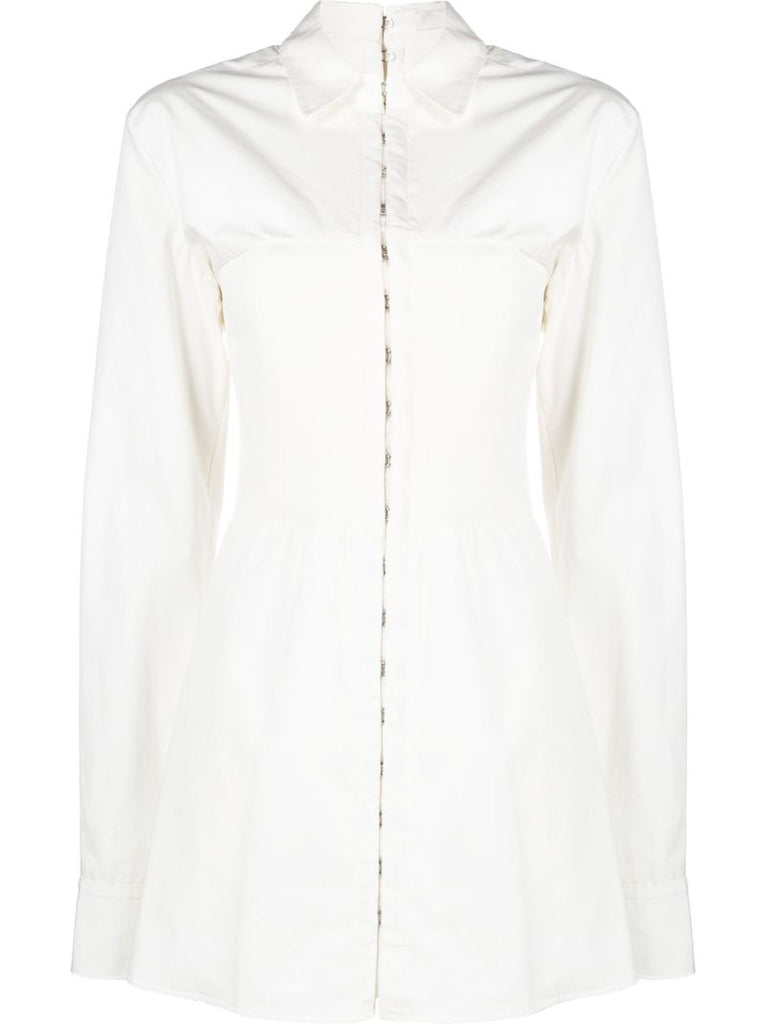 White Hook Mini Dress