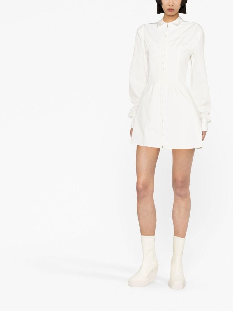 White Hook Mini Dress