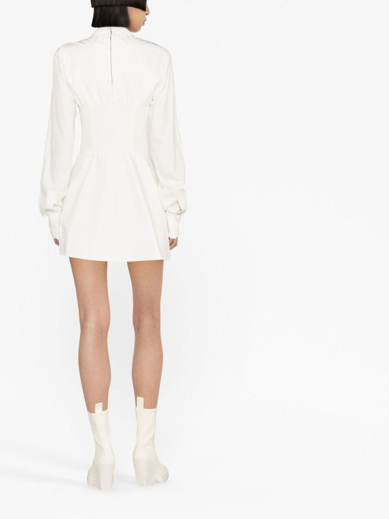 White Hook Mini Dress