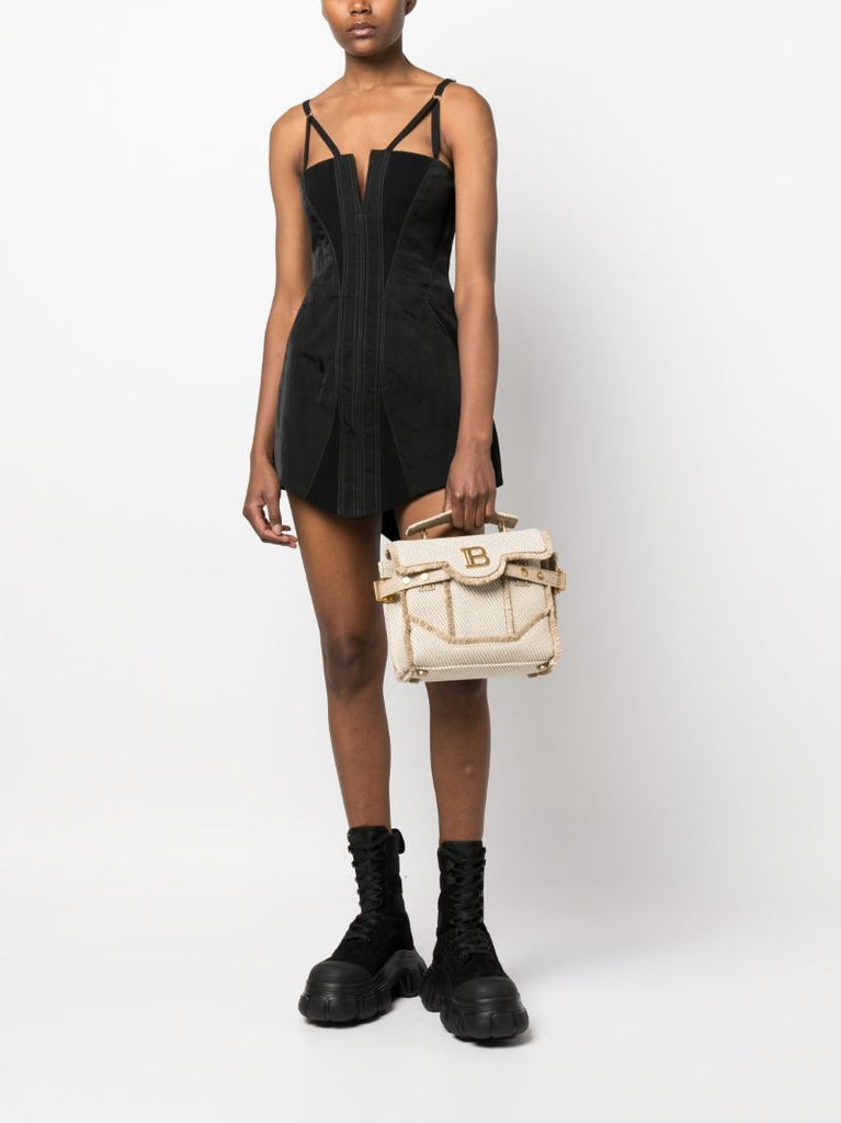 Neutral B-buzz 23 Raffia Top Handle Bag