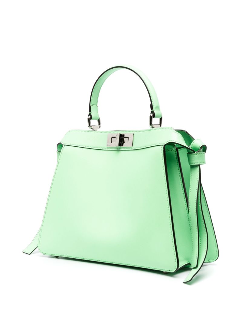 Green Peekaboo Iseeu Medium Leather Tote Bag