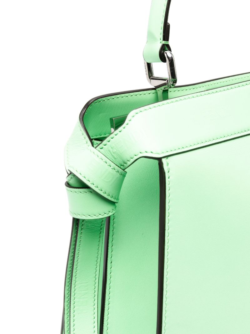 Green Peekaboo Iseeu Medium Leather Tote Bag