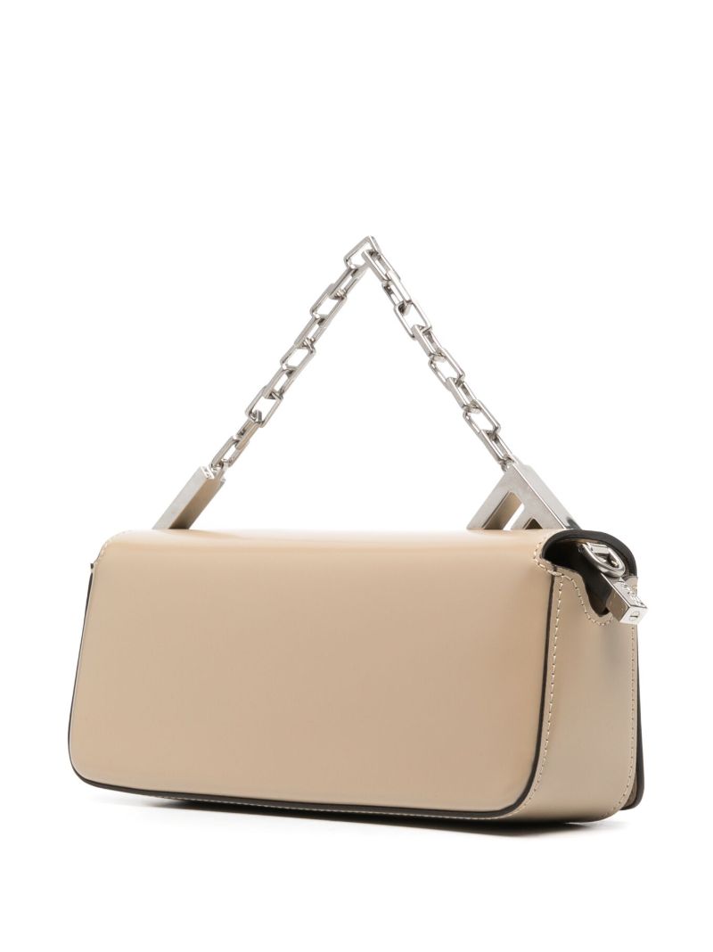 Neutral Fendi First Sight Leather Shoulder Bag