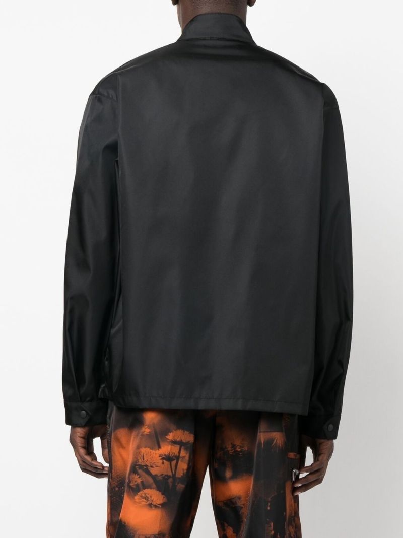 Black Logo Print Re-nylon Shirt