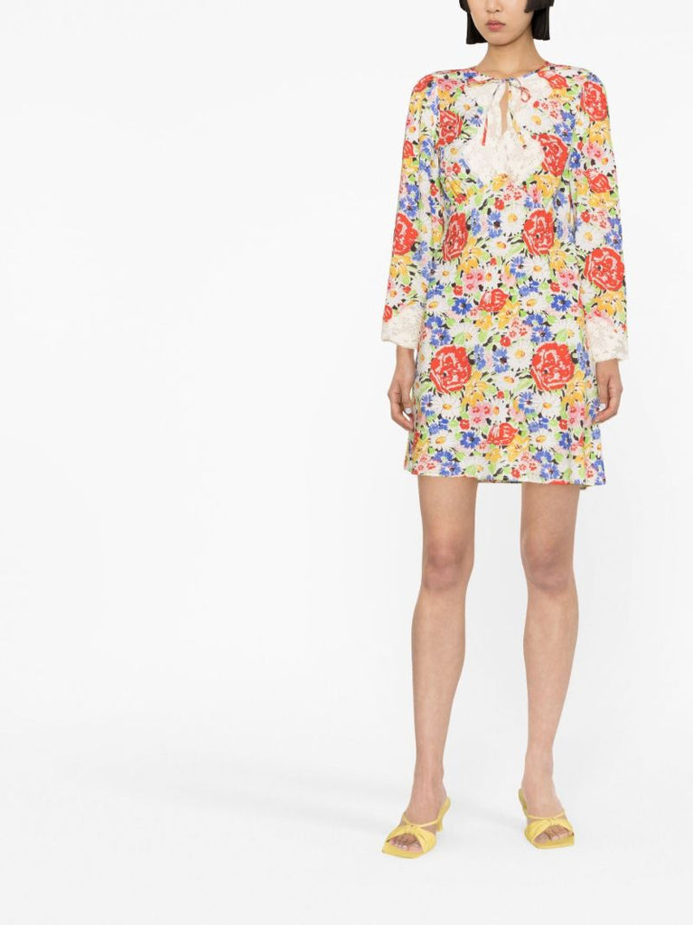 Multicolour Abrielle Floral Print Dress