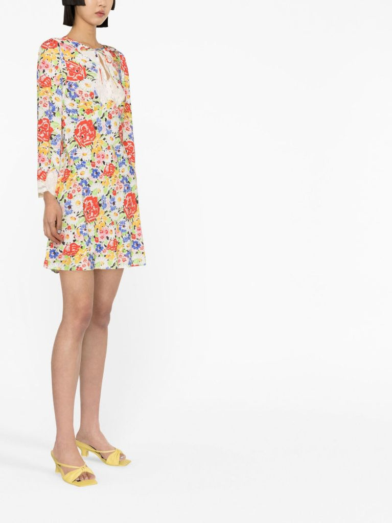 Multicolour Abrielle Floral Print Dress