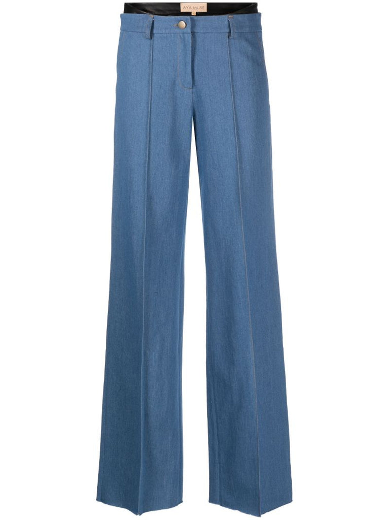 Blue Ule Straight-leg Jeans