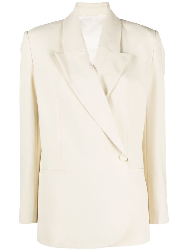 Neutral Cross Front Blazer