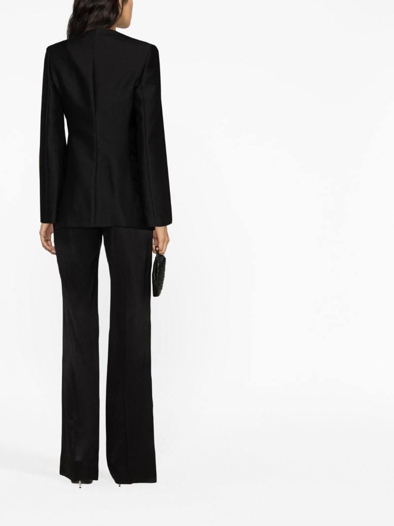 Black Flared Sleeve Blazer