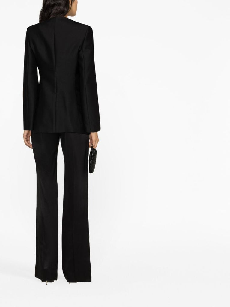 Black Flared Sleeve Blazer