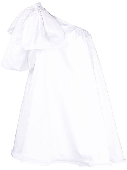 White Mithali One-shoulder Mini Dress