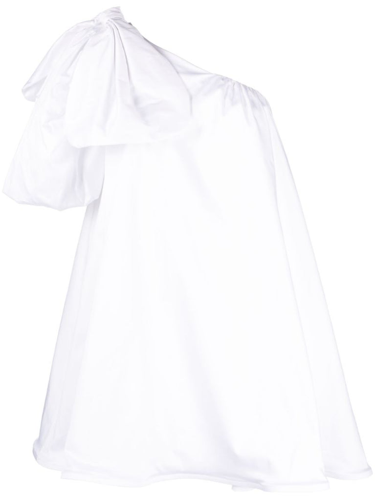 White Mithali One-shoulder Mini Dress
