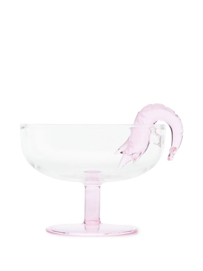 Clear Prawn Cocktail Coupe Glass