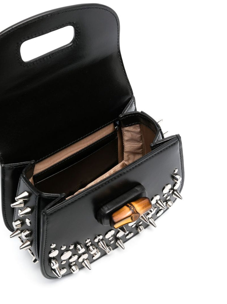 Black Bamboo 1947 Mini Leather Tote Bag
