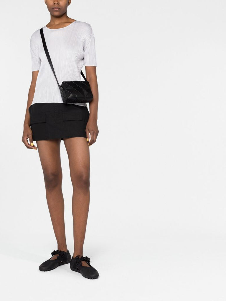 Black Cuboid Cross Body Bag