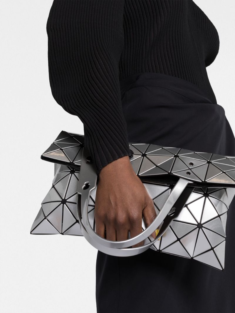 Silver Lucent Metallic Tote Bag