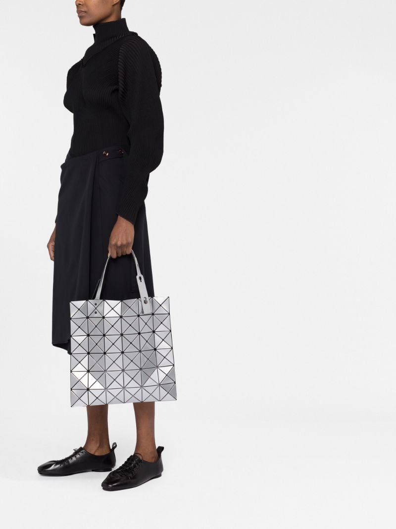 Silver Lucent Metallic Tote Bag