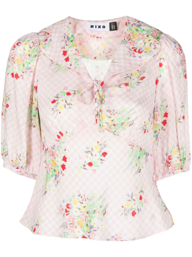 Pink Warner Floral Print Blouse