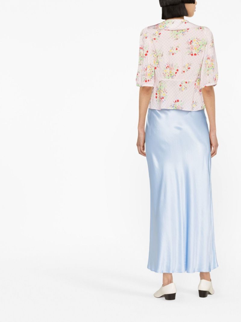 Pink Warner Floral Print Blouse