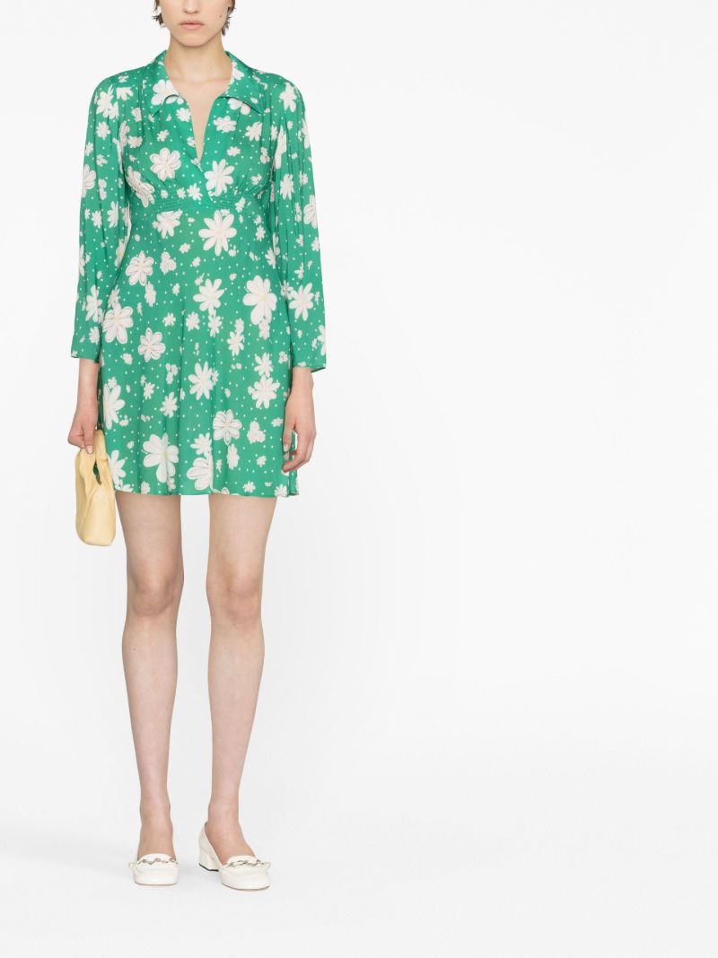 Green Renata Daisy Print Dress