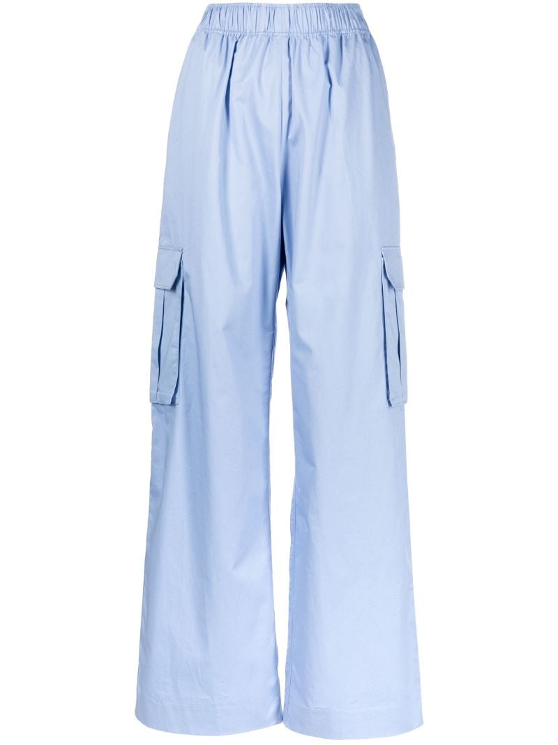 Blue Fatuna Organic Cotton Cargo Trousers