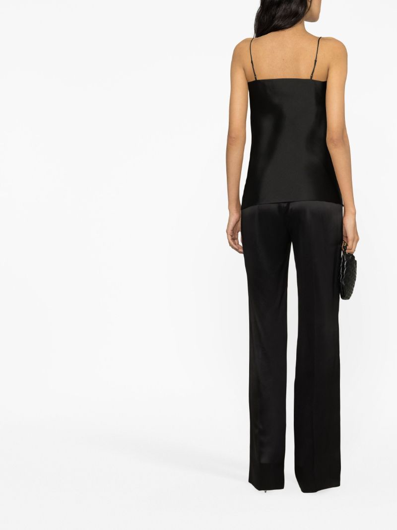 Black Square Neck Camisole Top