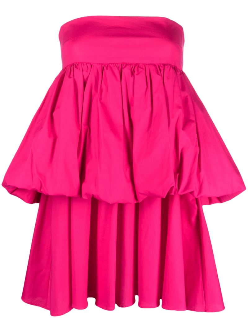 Pink Chloe Strapless Tiered Dress