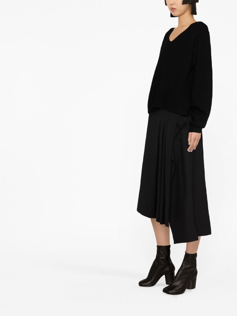 Black Maya V-neck Cashmere Jumper