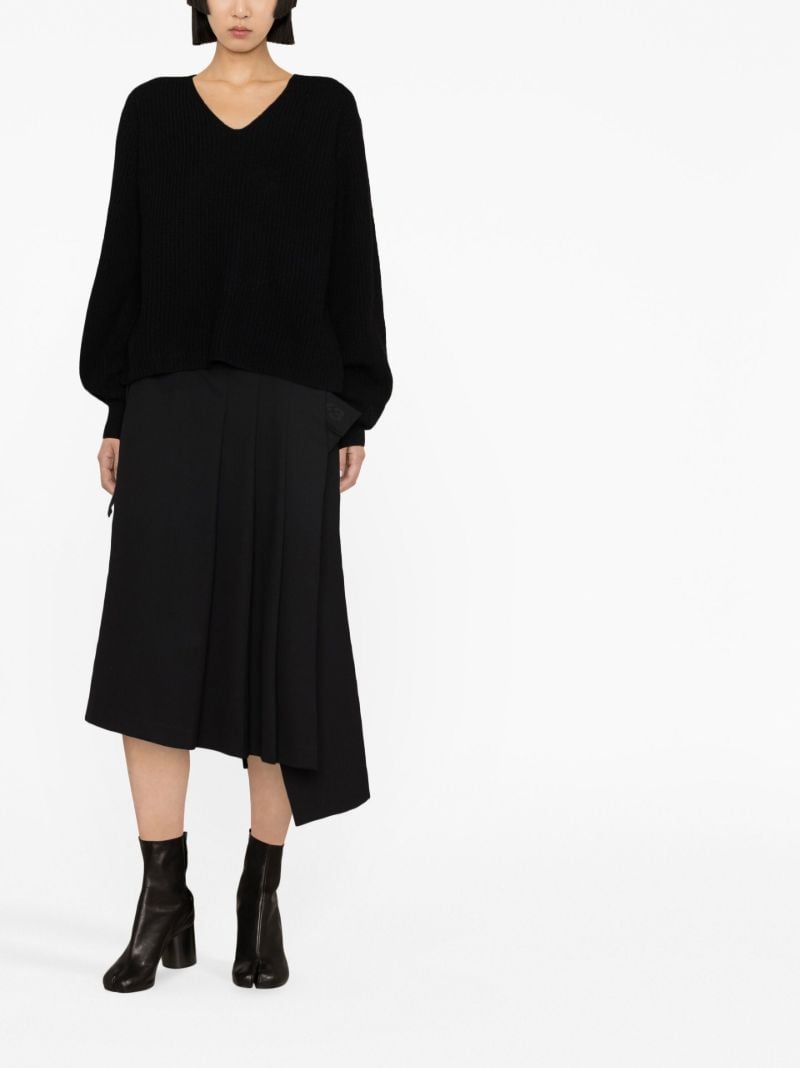 Black Maya V-neck Cashmere Jumper