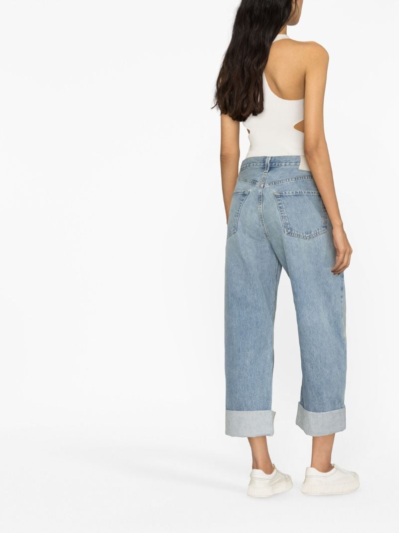 Blue Ayla Baggy Cropped Jeans