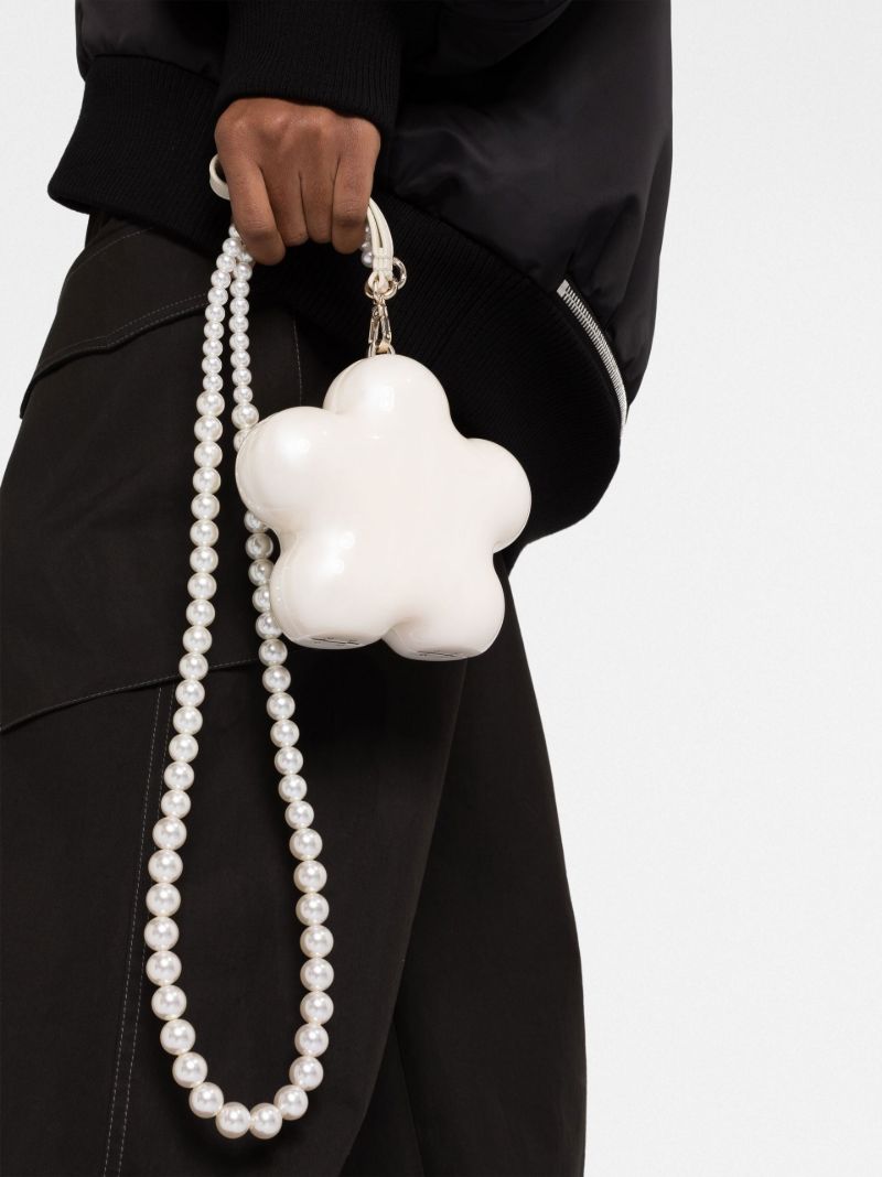 White Micro Star Pearl Bag