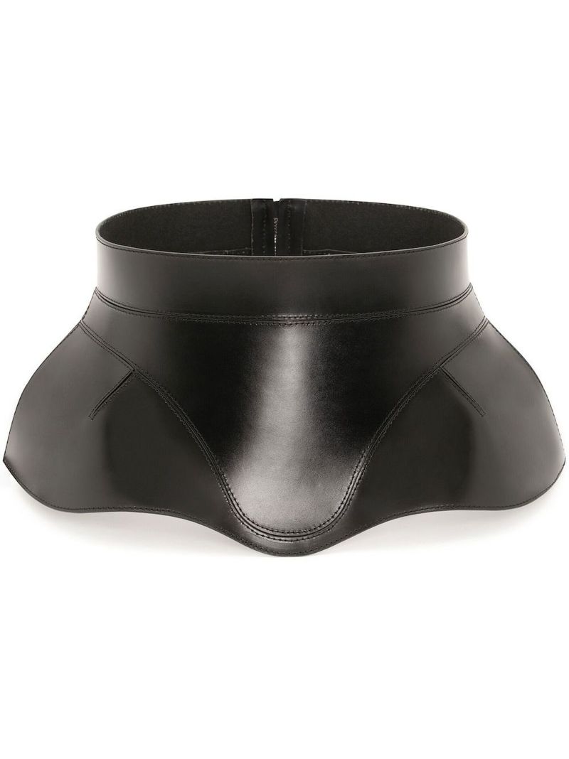 Black Leather Corset Belt