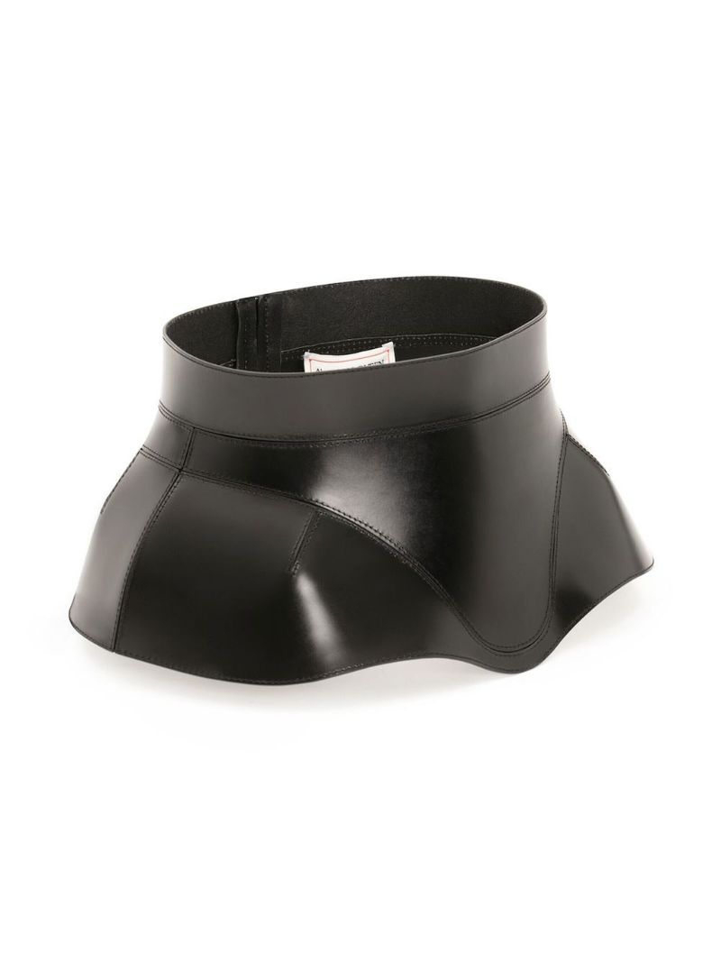 Black Leather Corset Belt