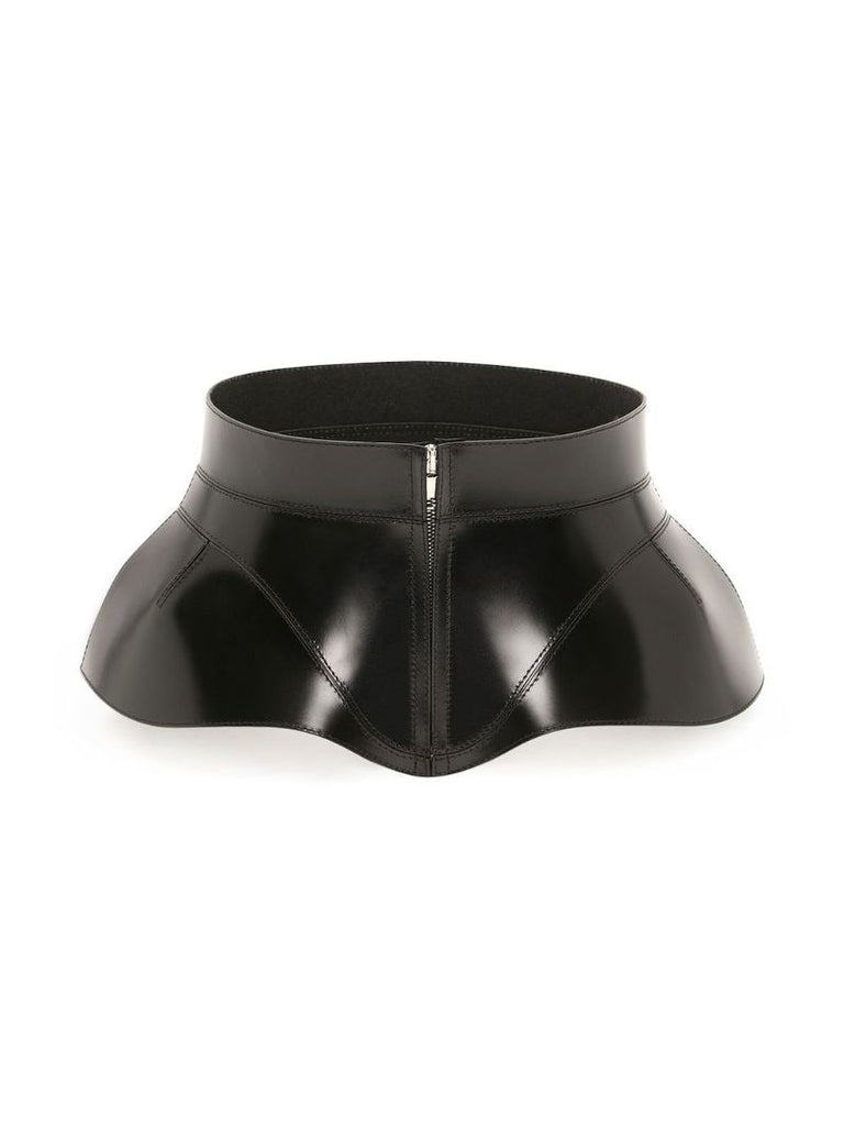 Black Leather Corset Belt