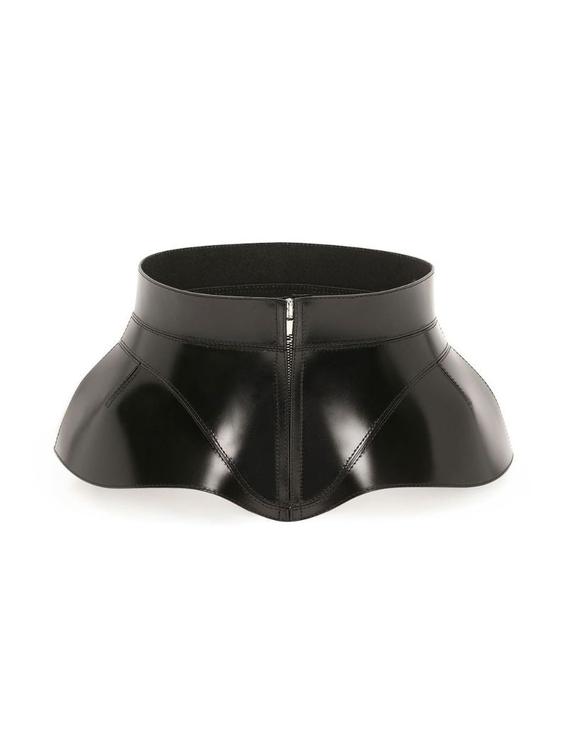 Black Leather Corset Belt
