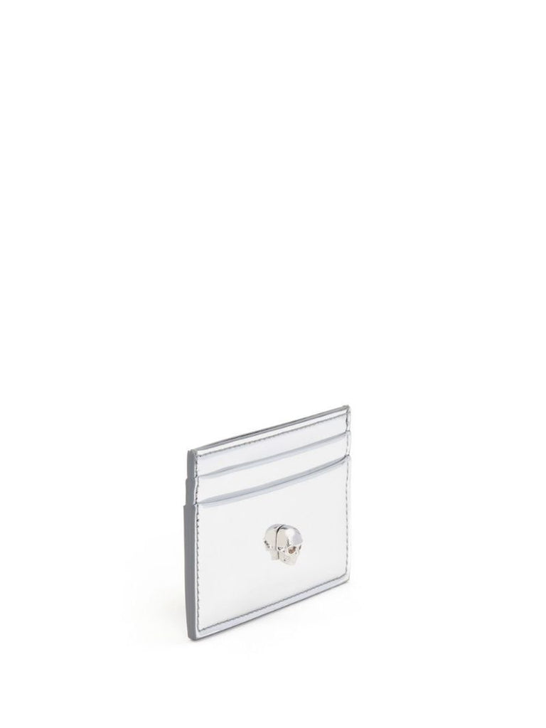 Silver-tone Skull Logo Card Holder