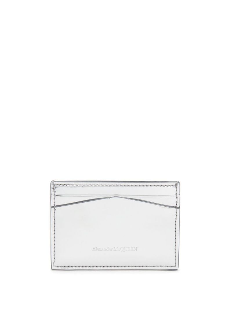 Silver-tone Skull Logo Card Holder